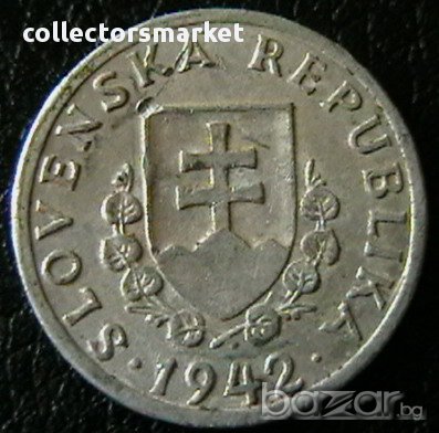 20 халера 1942, Словакия-много рядка, снимка 2 - Нумизматика и бонистика - 10030957