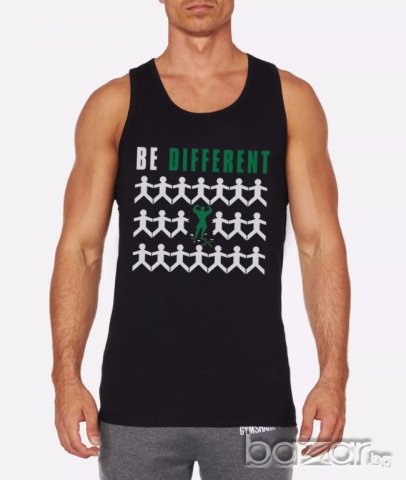 Fitness Mania! Мъжки потници и тениски BE DIFFERENT! Бъди различен поръчай с ТВОЯ идея!