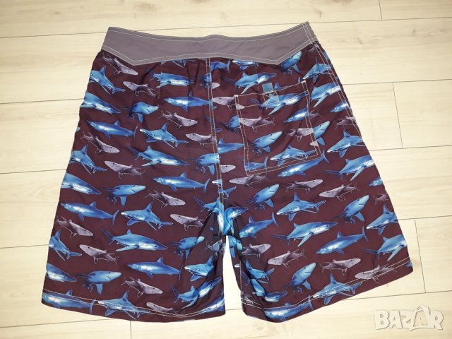Мъжки къси плажни - бански - панталони с акули марка Tommy Hillfiger, снимка 2 - Къси панталони - 24029857