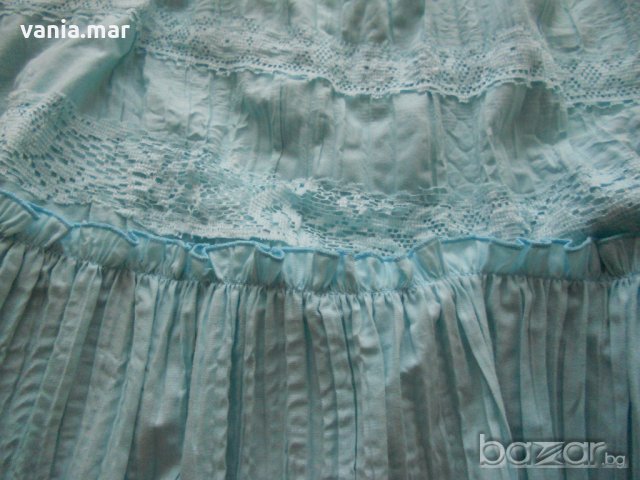 Солирана памучна пола с дантела на Pretencii, N 46, снимка 2 - Поли - 18337409