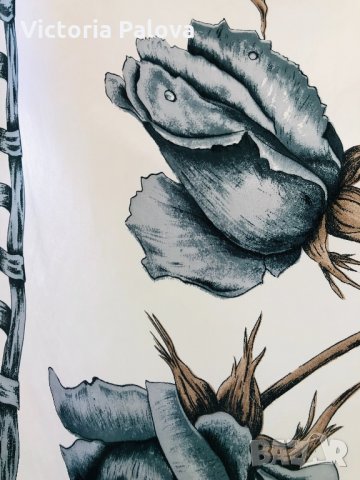 Копринен шал 78см на 78см, снимка 5 - Шапки - 26117840