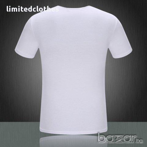 D&G Dolce & Gabbana White King Print Мъжка Тениска size 48 (M), снимка 2 - Тениски - 10269544