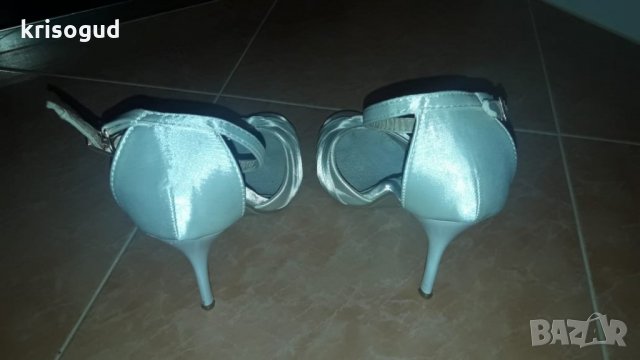 Елегентни официални сатенени обувки, НОВИ! Номер: 38, снимка 6 - Други - 21710799