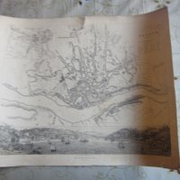 Стара карта Порто 1833, снимка 7 - Колекции - 25432632