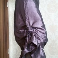 Лилава елегантна пола с възможност за набори, снимка 3 - Поли - 16789244