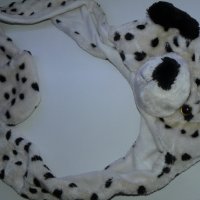 Шапка, шал, ръкавички Куче – 3 в 1 – 56см, 3.5г до 7 години, снимка 7 - Шапки, шалове и ръкавици - 23956414