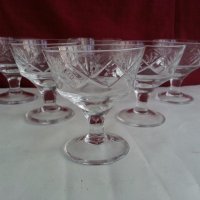  Ретро кристални чаши , снимка 4 - Антикварни и старинни предмети - 20115737