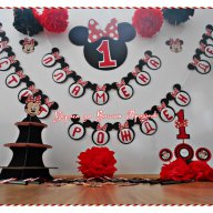 Украса и парти аксесоари за детски рожден ден с Мини Маус , снимка 7 - Други - 15512018