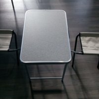 НОВА Маса комплект с 2 стола сгъваеми, снимка 3 - Къмпинг мебели - 20080725