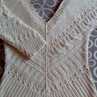Страхотен мрежест пуловер-"Handknit", снимка 5 - Блузи с дълъг ръкав и пуловери - 16016146