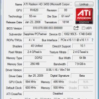 Видео карта ATi Radeon Sapphire HD 3450 PCI-E, снимка 8 - Видеокарти - 24570173