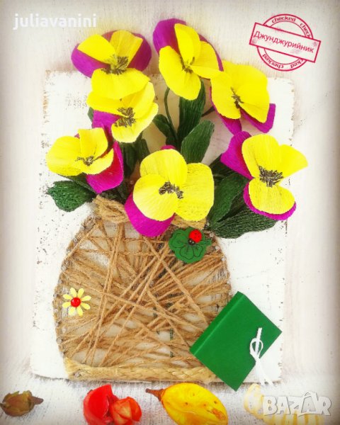 Стринг арт пано "Цветята". , снимка 1