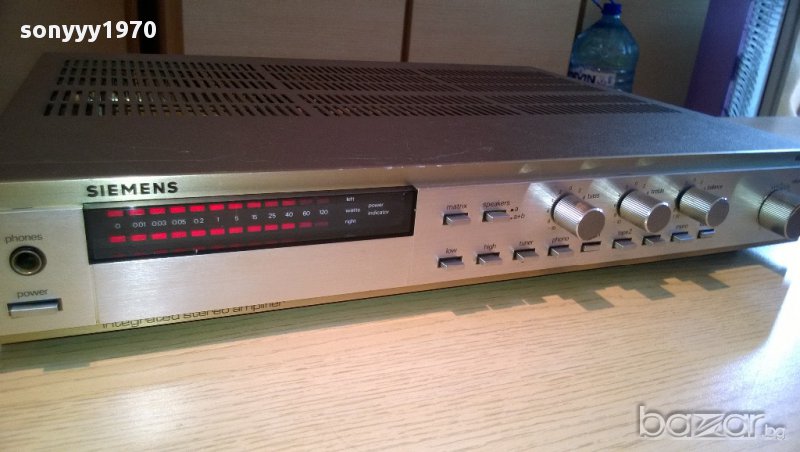 siemens rv-333 stereo amplifier-380watts-внос швеицария, снимка 1