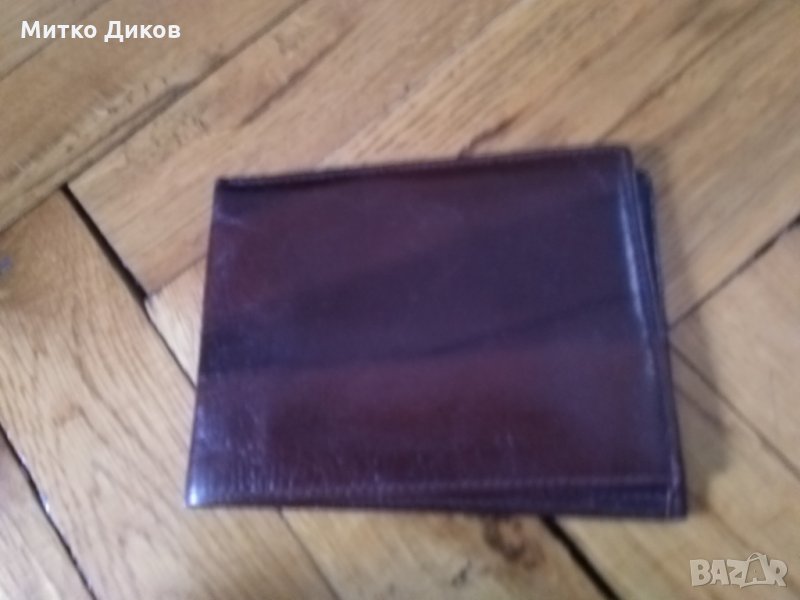 Портфейл кафяв  среден естествена кожа, снимка 1