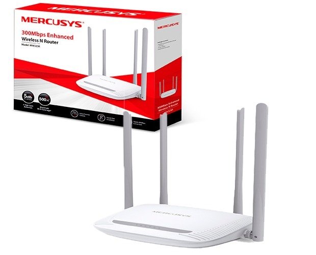Нов Wireless Router MERCUSYS MW325R / Безжичен Рутер с 4 антени/ LAN в  Рутери в гр. София - ID23406303 — Bazar.bg
