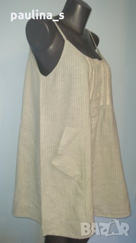 Памучна рокля тип туника с декорации XL/2XL, снимка 2 - Рокли - 26010754