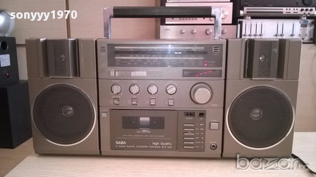 saba rcp-640 germany-ретро машина-внос швеицария, снимка 4 - Ресийвъри, усилватели, смесителни пултове - 17775335