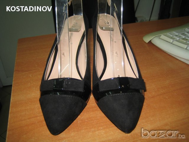 Дамски обувки м.59014 черни, снимка 2 - Дамски обувки на ток - 18124613