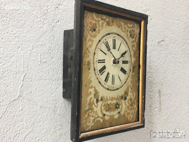 Много стар стенен часовник тип Картина от 19-ти век!, снимка 6 - Други - 22930485