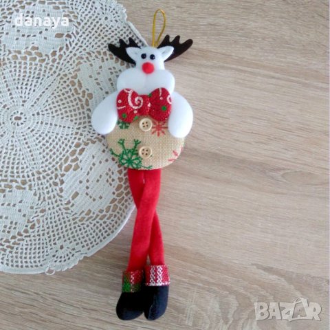 Коледна декорация за стена Елен с дълги крака 25см, снимка 3 - Декорация за дома - 23280781