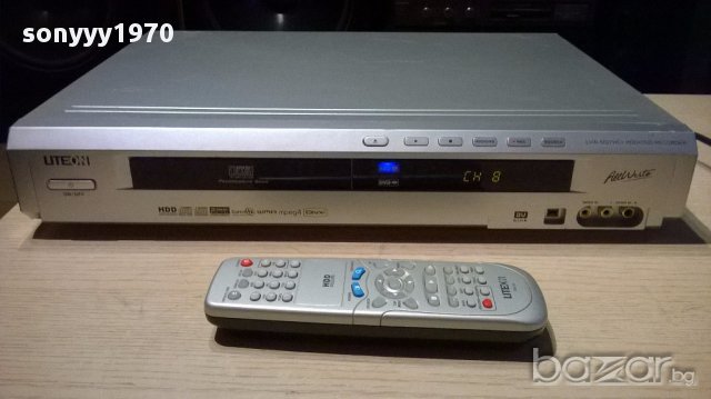 Liteon lvw-5027 hdd/dvd recorder+remote-внос швеицария, снимка 1 - Ресийвъри, усилватели, смесителни пултове - 15298644
