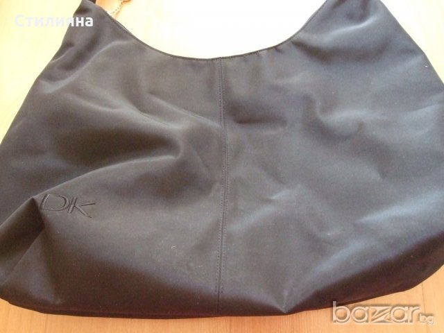 DKNY Donna Karan New York оригинална черна чанта от плат, снимка 5 - Чанти - 18393965