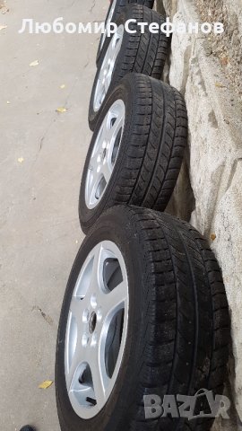4 броя алуминиеви джанти за бус 5х112 с гуми 205/65/16, снимка 4 - Гуми и джанти - 23903818