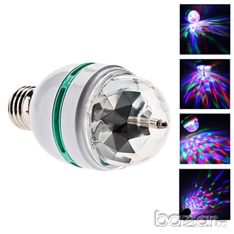 Диско лампа с Led диоди всетещи в 3 цвята - за по-добри и запомнящи се купони., снимка 4 - Други стоки за дома - 8907141