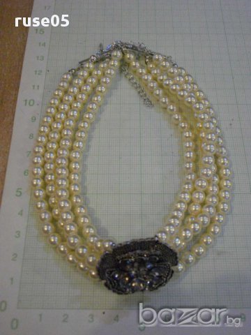Колие от изкуствени перли и камъни - 2, снимка 5 - Колиета, медальони, синджири - 8302273