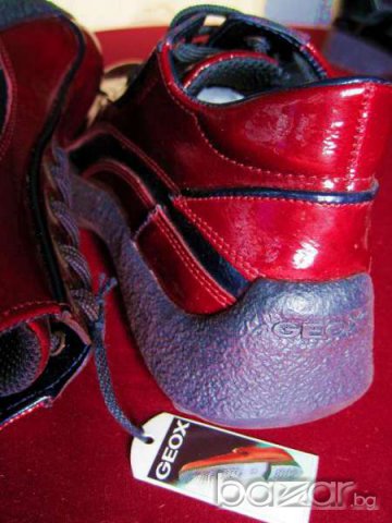 Детски обувки Geox, лачена повърхност, номер 35, червени, снимка 3 - Детски маратонки - 12863541