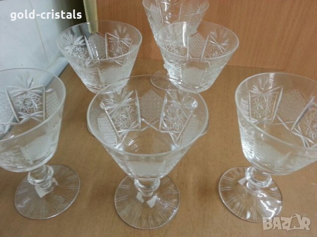 кристални чаши, снимка 8 - Антикварни и старинни предмети - 24964648