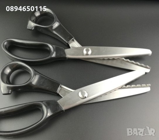 ⚡ ⭐Професионална ножица 23см зигзаг зиг-заг и вълнообразна , снимка 14 - Ученически пособия, канцеларски материали - 24940811