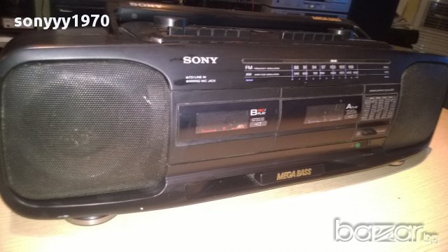 sony cfs-dw34-radio cassette corder-65см-7кг-внос швеицария, снимка 14 - Радиокасетофони, транзистори - 10407048