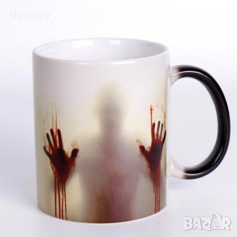 Магическа чаша Зомби подаръчна чаша за чай The walking dead 300ml, снимка 3 - Чаши - 23855292