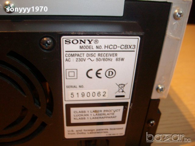 sony hcd-cbx3 usb/cd stereo receiver-rds/mp3-aux-внос швеицария, снимка 8 - Ресийвъри, усилватели, смесителни пултове - 11972231