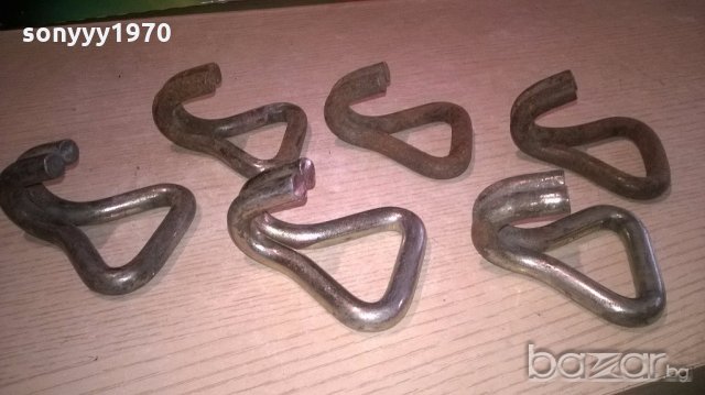 6бр куки-метални от колани за тир-здрви и яки-8х7х5см, снимка 7 - Аксесоари и консумативи - 19922895
