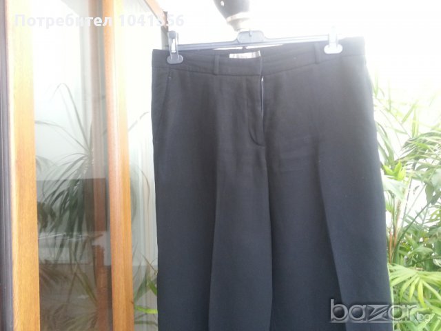  дамски панталон черен жоржет, снимка 1 - Панталони - 11053387
