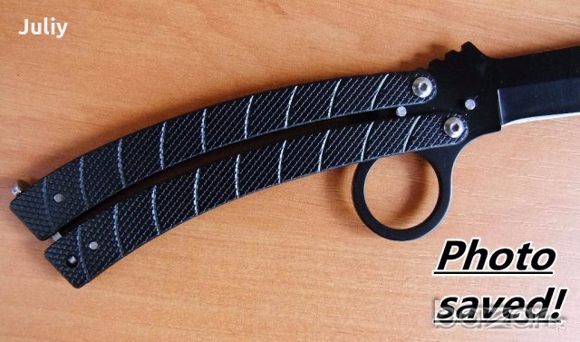 Сгъваем нож Columbia /пеперуда/, снимка 9 - Ножове - 19416953