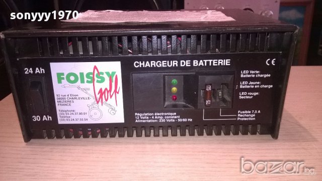 Foissy golf charger 12v/4amp-зарядно-внос швеицария, снимка 3 - Други спортове - 16652516