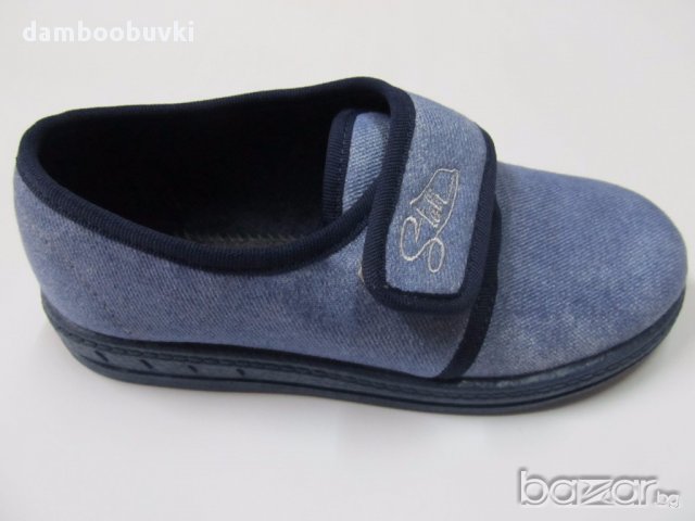 Български пантофи в светло синьо, снимка 2 - Бебешки обувки - 17611388