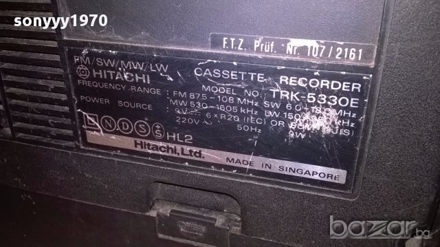 🛑Ретро колекция от hitachi-за ремонт-внос швеицария, снимка 11 - Радиокасетофони, транзистори - 17329452