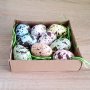 Великденски шарени яйца с тревичка в кутийка декорация украса за Великден, снимка 4