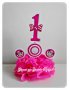 Украса за детски рожден ден с Мини Маус циклама, снимка 9