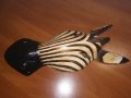 маска от дърво-зебра-31х13х6см-внос швеицария, снимка 6