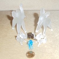 Фигурки миниатюрни слончета матов кристал, снимка 2 - Колекции - 19344906