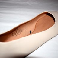 H&M - 100% Оригинални равни дамски обувки / Пантофи / Пантофки / Чехли / Светли / Кожени / Кожа, снимка 12 - Чехли - 17278109