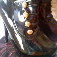 черни лачени обувки , снимка 3 - Дамски ежедневни обувки - 11528811
