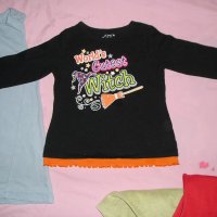 2/3г- хелуинска блузка, сукман, долничка и 2 долнички подарък, снимка 6 - Детски Блузи и туники - 18928707