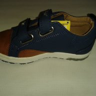Детски обувки за момче с лепенки, спортно елегантни в синьо и кафяво, снимка 4 - Детски маратонки - 9645723