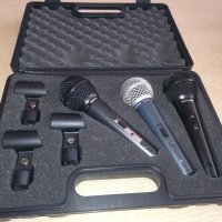 shure & behringer-микрофони комплект с куфар и държачи, снимка 2 - Микрофони - 20929154